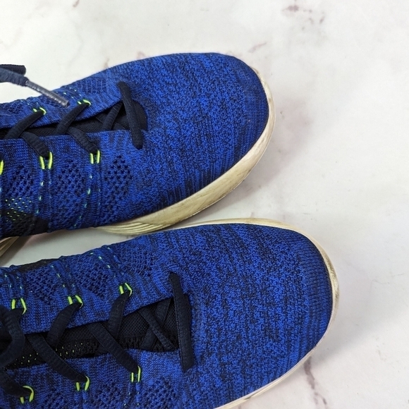 Nike Shoes Mens 13 Lunar Flyknit Chukka Blue Black Mid Obsidian 554969-444 main image 6